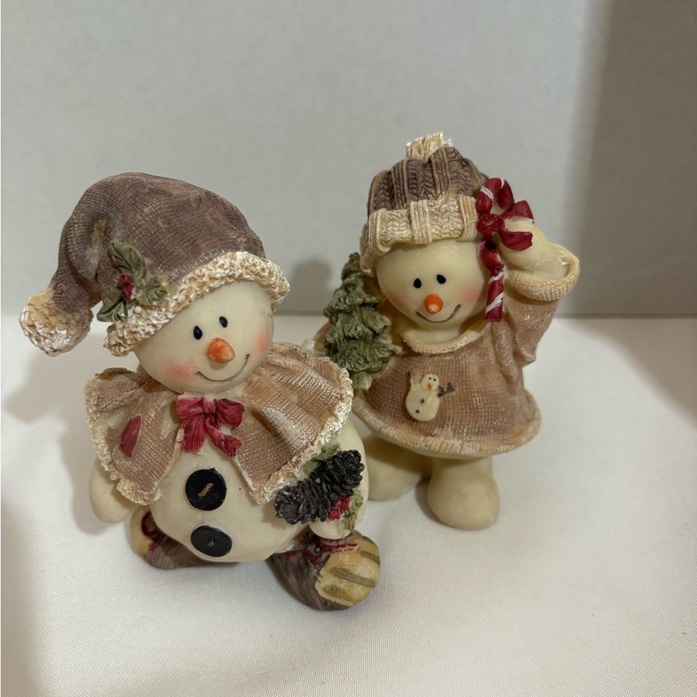 Festive Snowman Figurine ready for Christmas Holidays and Winter festivities